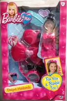 Barbie By Mattel Barbė iš Mattel, Glamtastic, Lėlės Priedas Play Set, Barbė ir aš, Mergaitėms, 3+ metai