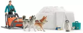 Schleich Figūrėlių rinkinys Antarktidos ekspedicija su šunų kinkiniais