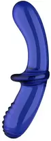 Satisfyer Double Crystal dildo szklane Light Mėlyna