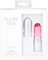 Rožinė Pillow Talk - Lusty Lixurious mirgantis masažuoklis Rožinė