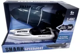Megaleg Nuotolinio valdymo 2 viename greitaeigis kateris ir „Shark 2.4G“, baltas