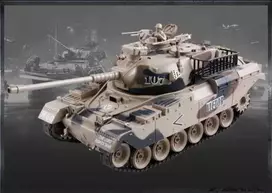 ZEGAN JAV M60 nuotolinio valdymo airsoft tankas 1:18