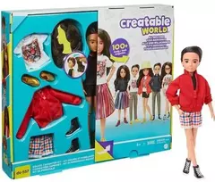 Mattel „Creatable World Deluxe“ lėlė su kaštoniniais plaukais