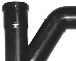 Purus Vandens sifonas P 110 mm 87,5° juodas