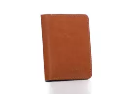 Solier Accessories Piniginė vyrams su skyriumi monetoms SOLIER SW15 SLIM - šviesiai ruda