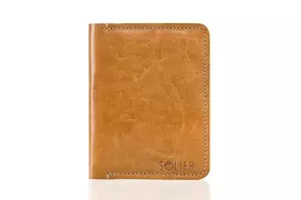 Solier Accessories Piniginė vyrams SOLIER SW10 SLIM - Šviesiai ruda