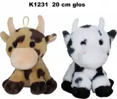 Sun-Day Pliušinė karvė su balsu 20cm sėdinti