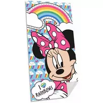 Rankšluostis Kids Euroswan - Akcesoria licencyjne Ręcznik plażowy 70x140 - Myszka Minnie