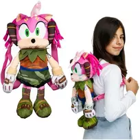 Pliušinė talismano kuprinė Sonic Prime Amy
