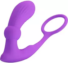 Pretty Love Bottom GRAŽUOLĖ MEILĖ - Warren Violetinė, belaidis nuotolinio valdymo pultas, 12 pulso bangos nustatymų, 12 vibracijos funkcijų