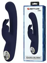 Pretty Love Led Mėlyna Pretty Love Lamar Mėlyna Dual Action Intimate Device, LCD, Atsparus vandeniui, Silicone