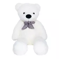 Pliušinis meškinas MKS Baltas Teddy, 120 cm, baltas