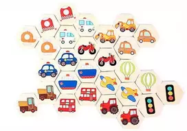 TOP BRIGHT medinis atminties žaidimas TRANSPORT, 14 porų, 28 vnt.