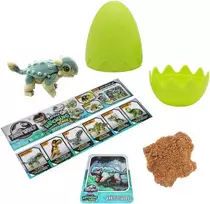 CAPTIVZ slaimo kiaušinis su dinozauro figūrėle Jurassic Flocked Hatchlings, asort., 670