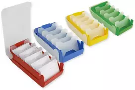 Dėlionė Timetex A8 kortelių susidėjimo dėžutė, plastikinė (be kortelių) (TT9342x)