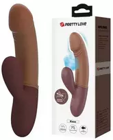 Pretty Love Flirtation „Pretty Love Air Rabbit“ vibratorius su klitorio masažuokliu, G taško stimuliatoriumi ir USB