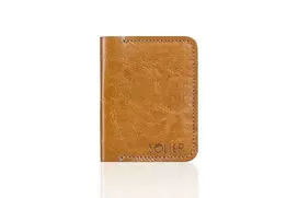 Solier Accessories Piniginė vyrams SOLIER SW11 SLIM - Šviesiai ruda
