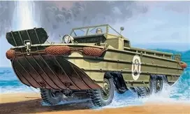 Italeri DUKW amfibinis GMC 2,5 t sunkvežimis D-Day 80, 1/72 rinkinys