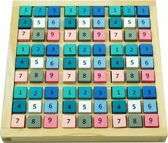 Adam Toys Spalvinga loginė Sudoku dėlionė vaikams nuo 6 metų, lavina mąstymą ir matematiką, daugiaspalvė