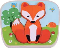 SUN BABY medinė dėlionė FOX