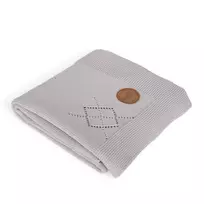 CebaBaby Pledas megztas rombas 90x90 pilkas