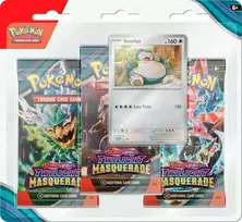 Pokemon Pokemon TCG – Scarlet & Violet 6 Twilight Masquerade Checklane 3 pakuotės lizdinė plokštelė – Snorlax
