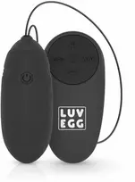 Easytoys LUV EGG Juodas Wireless Silicone Intimate Device with 10 Modes