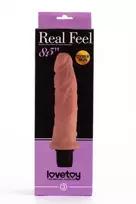 „Lovetoy“ vibratorius, natūralus, gyslotas, vibruojantis penis, 20 cm
