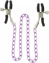 TOYJOY Violetinės spenelių spaustukai grandinės bdsm bondage