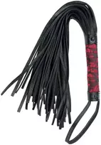 CalExotics Scandal Designer Juodas Flogger 37.5cm PVC Handle