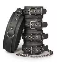 Easytoys Antrankiai, antrankiai, grandinėlės, apykaklė, bdsm aksesuarai