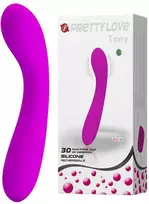„Pretty Love“ lenktas G taško masažinis vibratorius 16 cm, 30 režimų