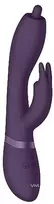 Vive By Shots Nilo Pinpoint Rotating Rabbit Model Violetinė - 3-Motor, Atsparus vandeniui, Medical-Grade Silicone