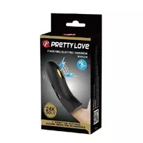 Pretty Love Male Pretty Love Vibrator pirštų pagalvėlė su elektrostimuliacija
