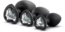 Blush LUXE BLING PLUGS MOKYMO RINKINYS SU BALTAIS BRILIANTINIAIS AKMENS