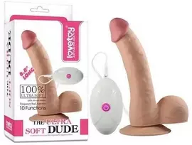 Lovetoy 8,8 colio „Ultra Soft Dude“ vibruojantis žaislas