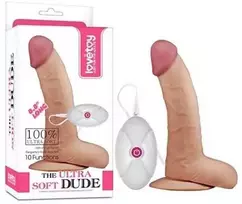 LoveToy 8,8 colio „Ultra Soft Dude“ vibruojantis žaislas