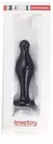 Lovetoy Anal plug stiklinis juoda kompaktiškas sekso orgazmas