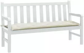 Sodo suoliuko pagalvėlė, kreminės mišinys, 150x50x7cm, audinys