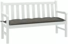 Sodo suoliuko pagalvėlė, tamsiai pilka, 150x50x7cm, audinys