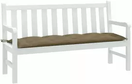 Sodo suoliuko pagalvėlė, taupe mišinys, 150x50x7cm, audinys