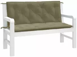 Sodo suoliuko pagalvėlės, 2vnt., taupe, 120x50x7cm, audinys