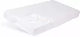 Drėgmei atspari vaikiška bambukinė paklodė Matex 70x140, balta