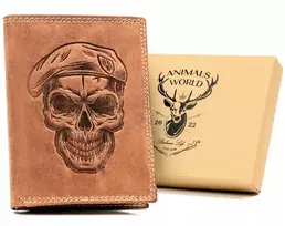 Piniginė vyrams Wild ANIMALS N4-CHM SKULL