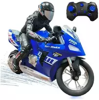 Radijo bangomis valdomas motociklas Motorcycle, mėlynas