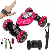 Nuotolinio valdymo pultu ir rankų gestais valdomas RC automobilis Stunt car, bordinė