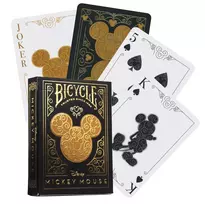 Bicycle Disney Mickey Mouse Kortos (Juodos Ir Auksinės)