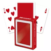 Modiano Poker Club F/N Žaidimų Kortos (Raudonos)