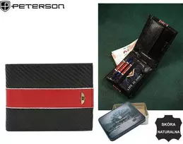 Natūralios odos piniginė vyrams Peterson PT158
