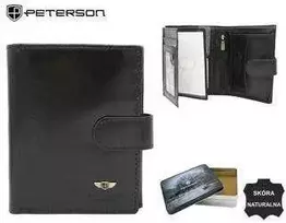 Natūralios odos piniginė vyrams Peterson PT180